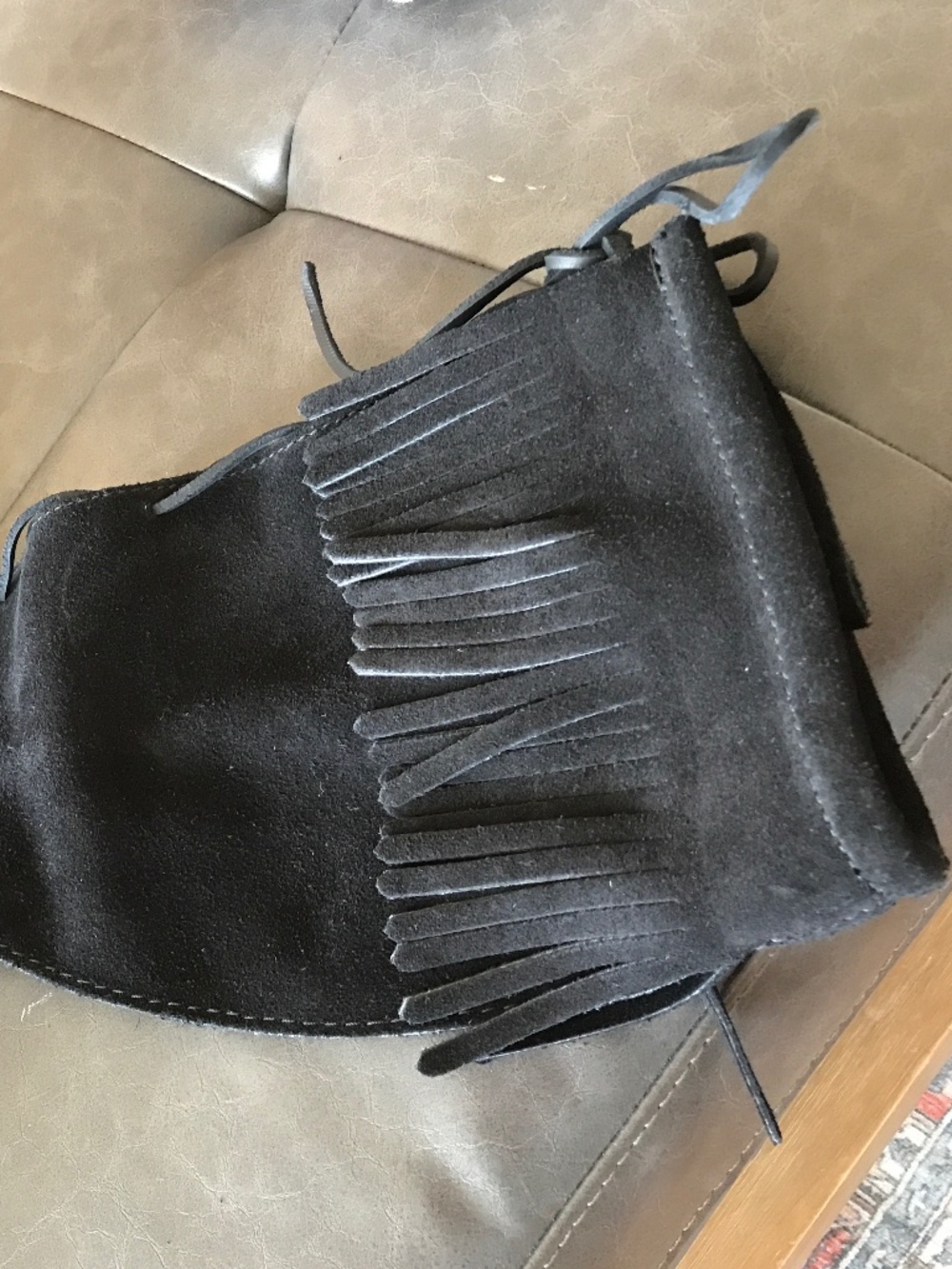 FESTIVAL 🔥 COWBOY CORE 1929 FRINGE KNEE HIGH BLACK SUEDE BOOTS - Picture 8 of 13